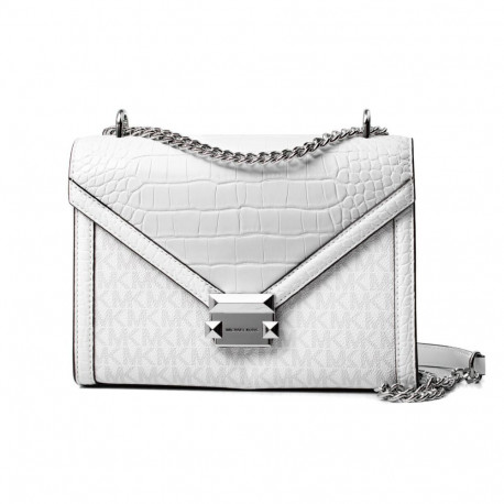 Shoulder Bag Michael Kors Whitney White 24 x 18 x 8 cm