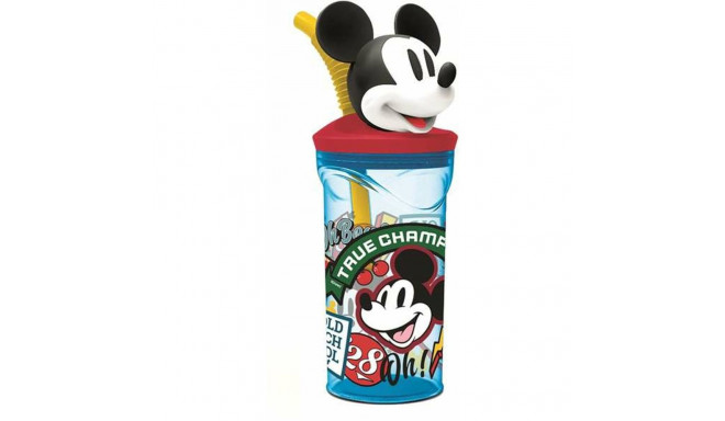 Cup with Straw Mickey Mouse True Champions 360 ml