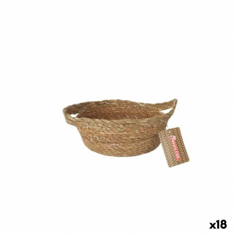 Multi-purpose basket Privilege   Brown wicker ø 17 x 7 cm (18 Units)
