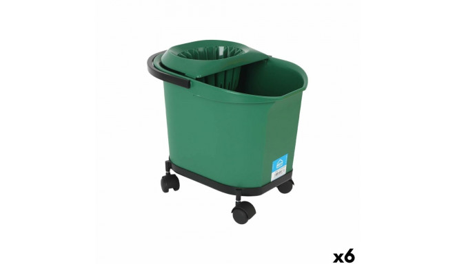 Puhastusämber Kety Roheline 16 L 40,5 x 30 x 35 cm (6 Ühikut)