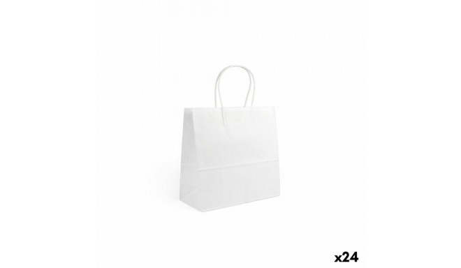 Paberkott Algon Valge 26 x 17 x 26 cm 3 Tükid, osad (24 Ühikut)