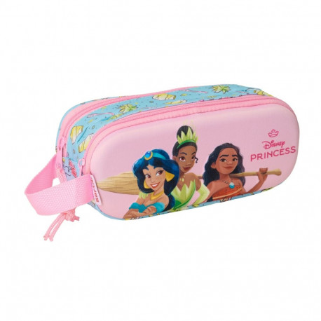 Double Carry-all Frozen Pink Sky blue 21 x 8 x 6 cm 3D