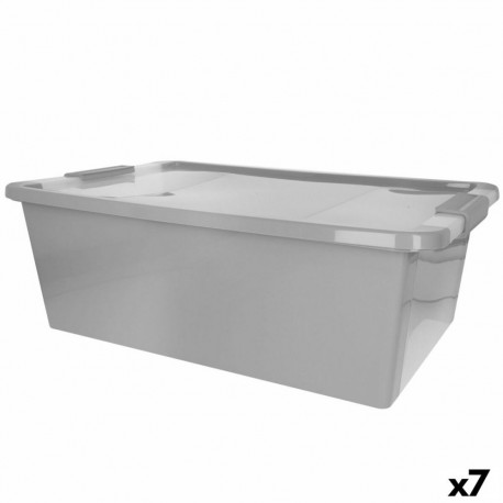 kaanega säilituskarp Curver Hall Plastmass 26 L 55 x 19 x 35 cm (7 Ühikut)
