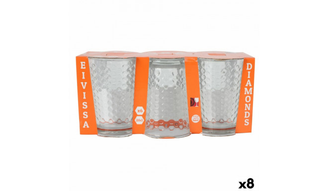 Set of glasses La Mediterránea Diamonds 6 Pieces (8 Units)