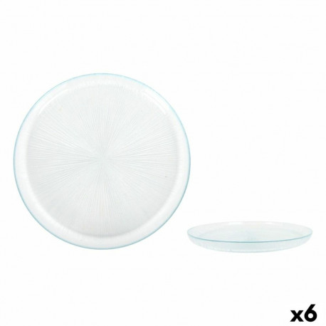 Flat Plate La Mediterránea Venezia Glass Ø 31 cm (6 Units)
