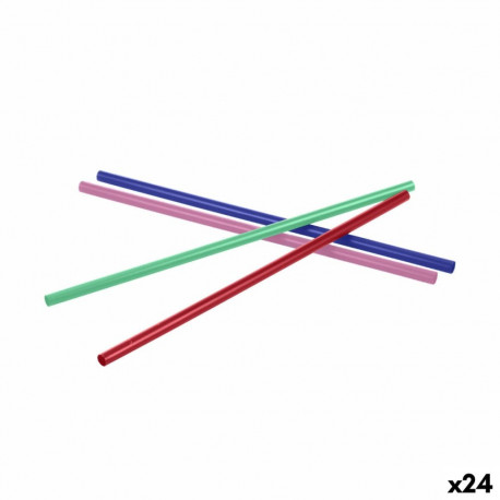 Reusable Drinking Straw Algon Plastic 19,5 cm 6 mm 30 Pieces 24 Units
