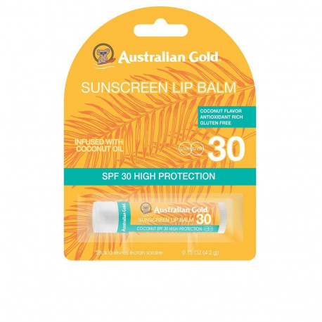 Australian Gold huulepalsam SPF30 kookosõliga 4.2gr