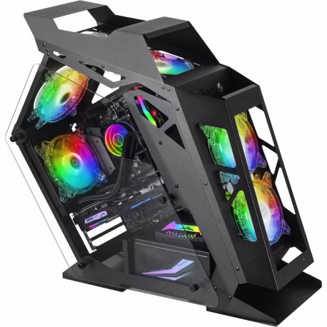 Mars Gaming MC61 Computer case M-ATX / 4x FAN / ARGB Chroma