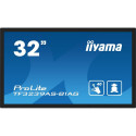 iiyama TF3239AS-B1AG digitaalne reklaamekraan 80 cm (31.5") LED 500 cd/m² 2.4K Ultra HD must puuteek