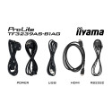 iiyama TF3239AS-B1AG digitaalne reklaamekraan 80 cm (31.5") LED 500 cd/m² 2.4K Ultra HD must puuteek