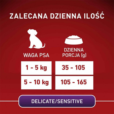 PURINA One Mini/Small Sensitive Salmon, rice - dry dog food - 800 g