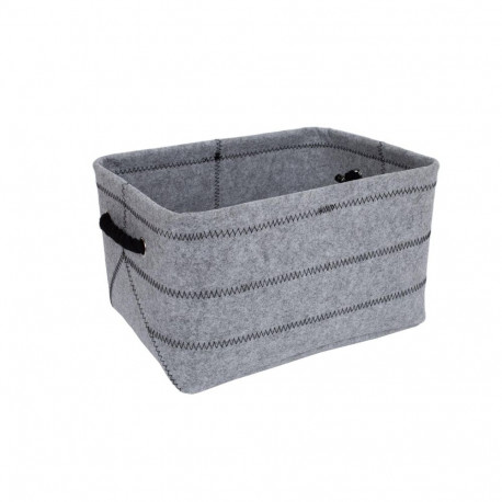 Basket MAX FELT-3, 36x26xH20cm, light grey