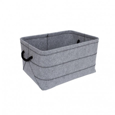 Basket MAX FELT-1, 44x32xH24cm, light grey