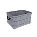 Basket MAX FELT-1, 44x32xH24cm, light grey