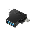 Adapter OTG USB 3.0 to USB-C and Micro USB Vention CDIB0