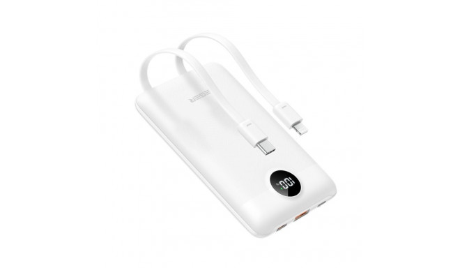 Veger VEGER powerbank 10000 mAh with built-in cables Type C / Lightning PD QC3.0 2A 22,5W C11C (W117