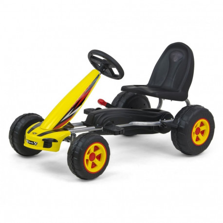 Viper pedaalidega gokart, kollane