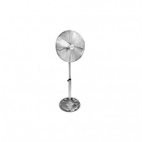 44-655# Wentylator stojący 16" 60w srebrny metalowy