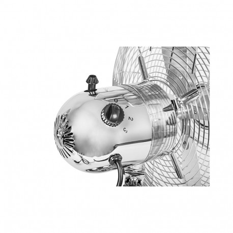 44-655# Wentylator stojący 16" 60w srebrny metalowy