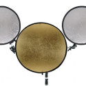 Falcon Eyes Tri Reflector Bracket with Reflectors and Tripod