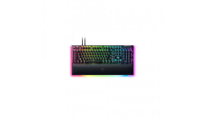 Razer BlackWidow V4 Pro Wired Gaming Keyboard RGB, Yellow Linear Switch, US, Black