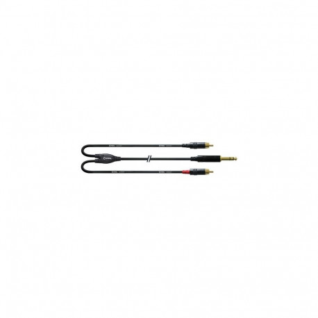Cordial CFY 3 VCC audio cable 3 m 2 x RCA 6.35mm Black