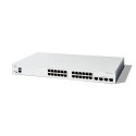 Cisco Catalyst 1300-24T-4X Managed Switch, 24 Port GE, 4x10GE SFP+, Limited Lifetime Protection (C13