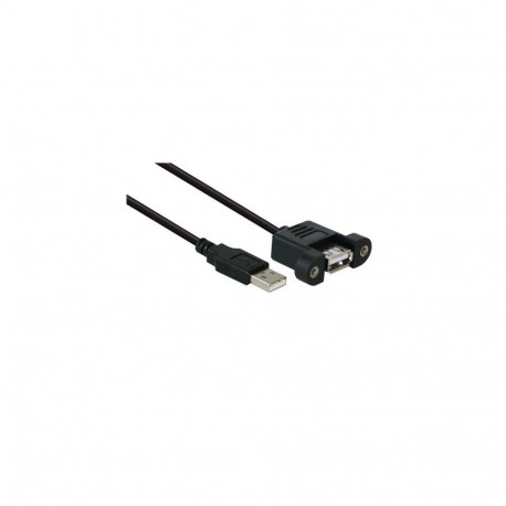 Alcasa USB 2.0 A/A 1.8m USB cable USB A Black