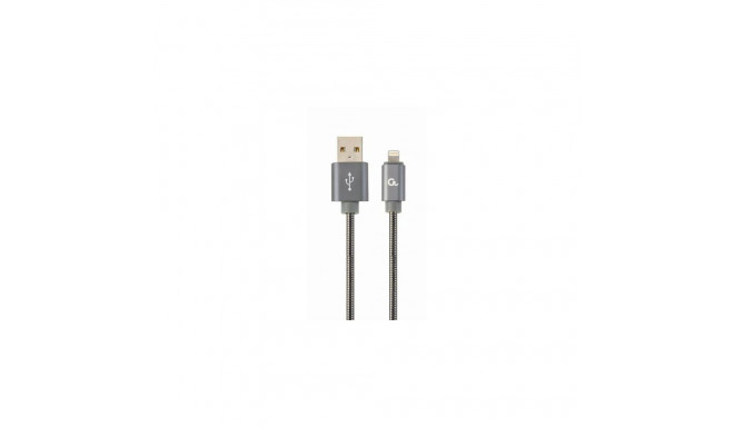 Cablexpert CC-USB2S-AMLM-1M-BG lightning cable 8 m Grey