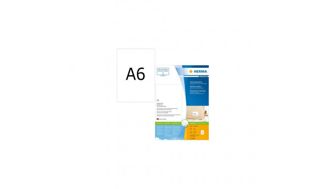 HERMA Address labels Premium sheetsize A6 105x148 mm white paper matt 800 pcs.