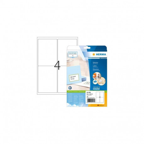 HERMA Address labels Premium A4 99.1x139 mm white paper matt 100 pcs.