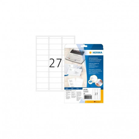 HERMA Address labels for typewriters A4 67x30 mm paper matt round corners 540 pcs.