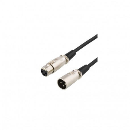 Deltaco XLR-1010 audio cable 1 m Black