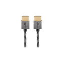 Goobay 75753 HDMI cable 2 m HDMI Type A (Standard) Grey