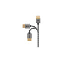 Goobay 75753 HDMI cable 2 m HDMI Type A (Standard) Grey