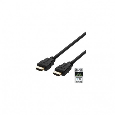 Deltaco HU-20-R HDMI cable 2 m HDMI Type A (Standard) Black
