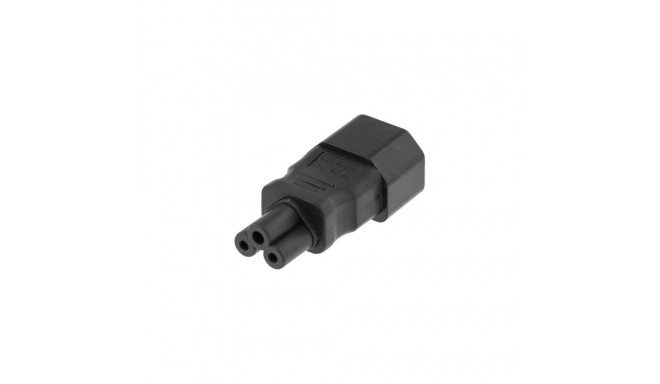 Deltaco DEL-1011 power plug adapter C14 Black