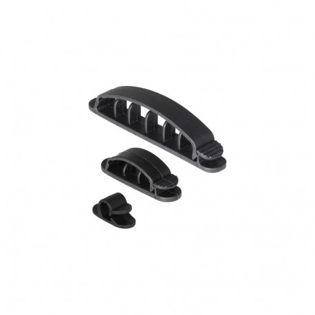 Deltaco CM519 cable organizer Black 1 pc(s)