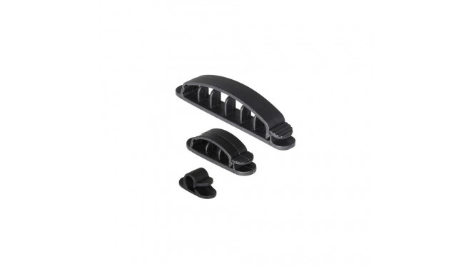 Deltaco CM519 cable clamp Black 10 pc(s)