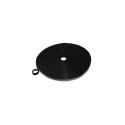 Deltaco CM1025S cable tie Hook &amp; loop cable tie Velcro Black 1 pc(s)