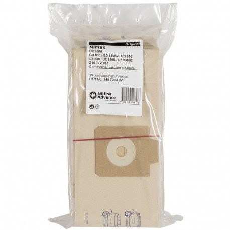 Nilfisk 10x tolmukott VP 930 ECO HEPA jaoks