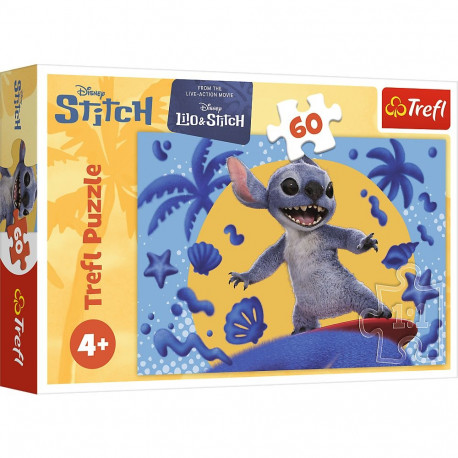 TREFL DISNEY STITCH Puzzle A day with Stitch, 60 pcs