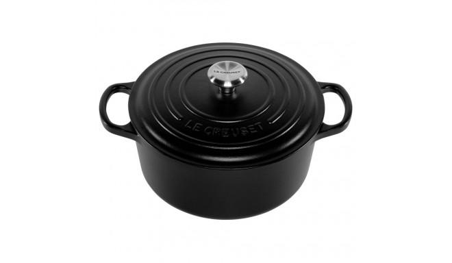 Le Creuset Signature ümmargune röstimisnõu 22cm must (21177220000430)