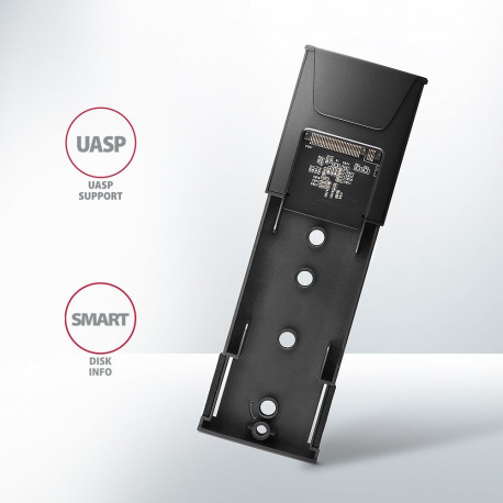 AXAGON USB-C 10Gbps - M.2 NVMe ja SATA SSD õhuke kruvivaba karp | EEM2-GTS2
