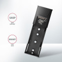 AXAGON USB-C 10Gbps - M.2 NVMe ja SATA SSD õhuke kruvivaba karp | EEM2-GTS2
