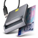 AXAGON USB-C nutikas kaardilugeja FlatReader | CRE-SM3TC AXAGON USB-C nutikas kaardilugeja FlatReader | CRE-SM3TC
