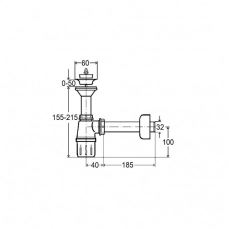 Bottle siphon Viega 5726, 103927