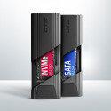EEM2-GTS2 USB-C enclosure Gen2 M.2 NVMe/SATA S
