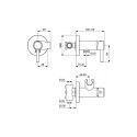 Concealed bidet faucet Ideal Standard A5809AA, chrome