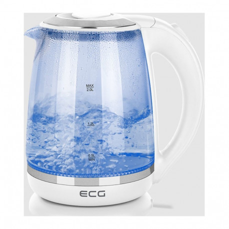 Electric kettle ECG RK 2020 White Glass